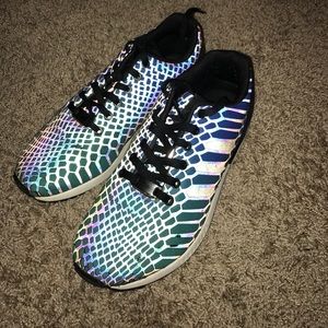 Adidas Reflective Zx Flux Shoes