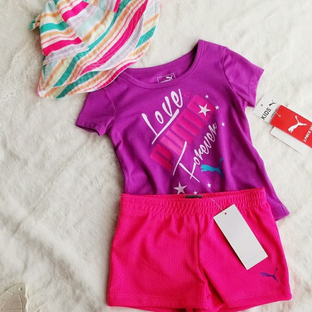 PUMA GIRL 2 Pc Tee & Short Set 💕