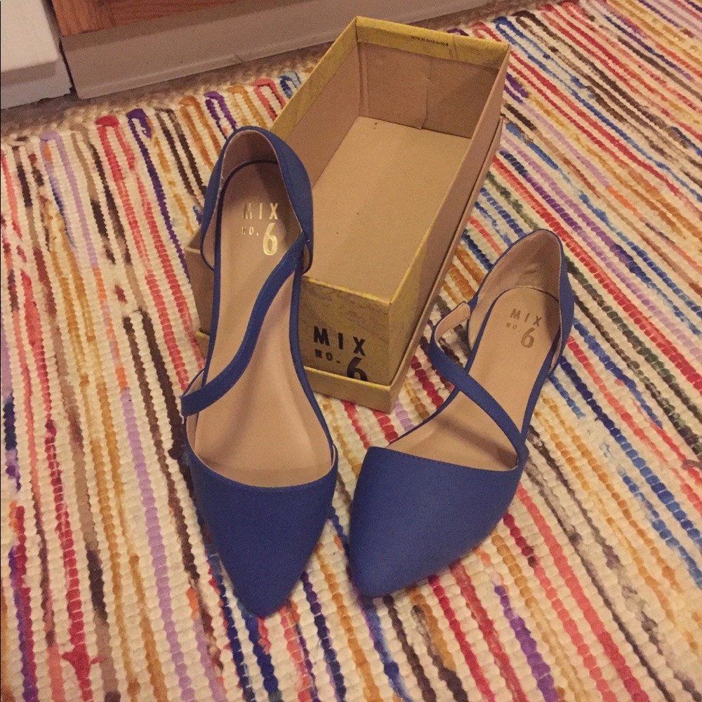 Cool blue flats