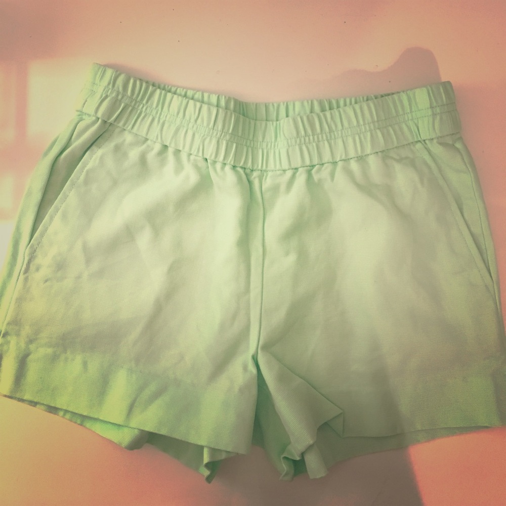 J.Crew lime green shorts