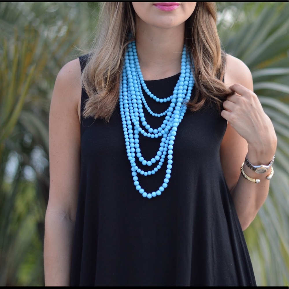 Layered beaded necklace