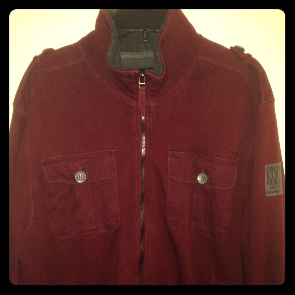 *Moved to Ebay*Calvin Klein Jeans Maroon Jacket