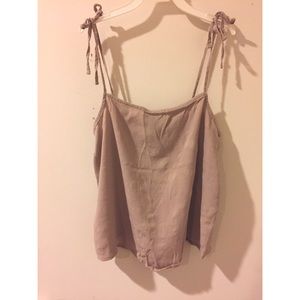 Tie strap cropped cami [NEVER WORN]