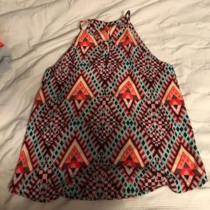 patterned blouse