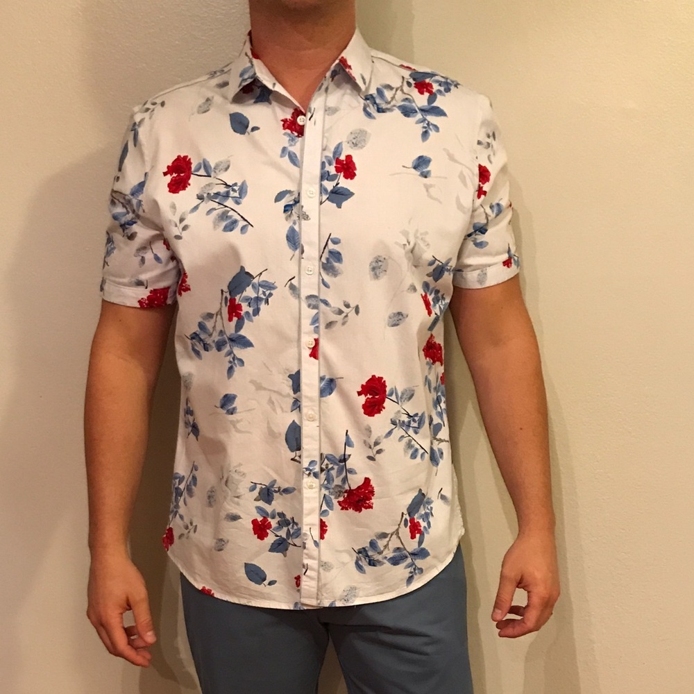 ONLY WORN ONCE - men's floral shirt