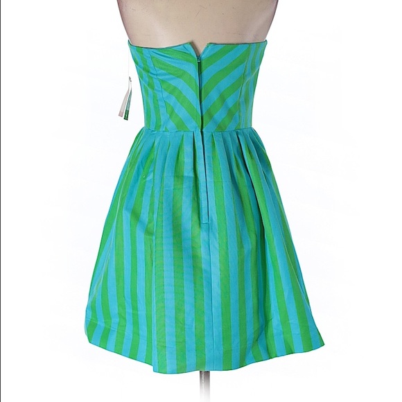 NWT Lilly Pulitzer Striped Strapless Dress - Picture 2 of 2