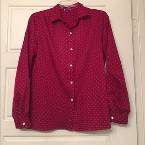 Red Apostrophe Button Up