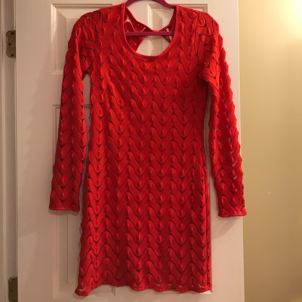 Free People Red Bodycon Dress