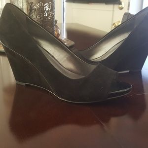 Franco Sarto Peep Toe Wedge