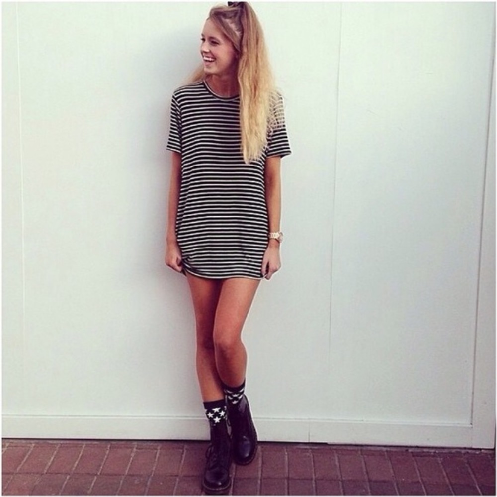 Brandy Melville striped t shirt dress Kylie