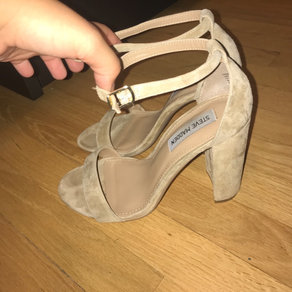 Steve Madden heels 8.5 tan/nude