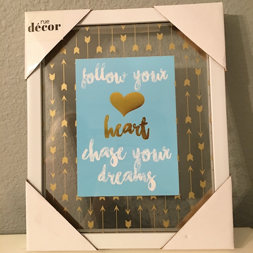 Turquoise & Gold Wall Decor