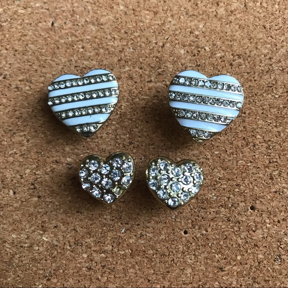 GUESS Heart Earrings Bundle - Picture 1 of 2