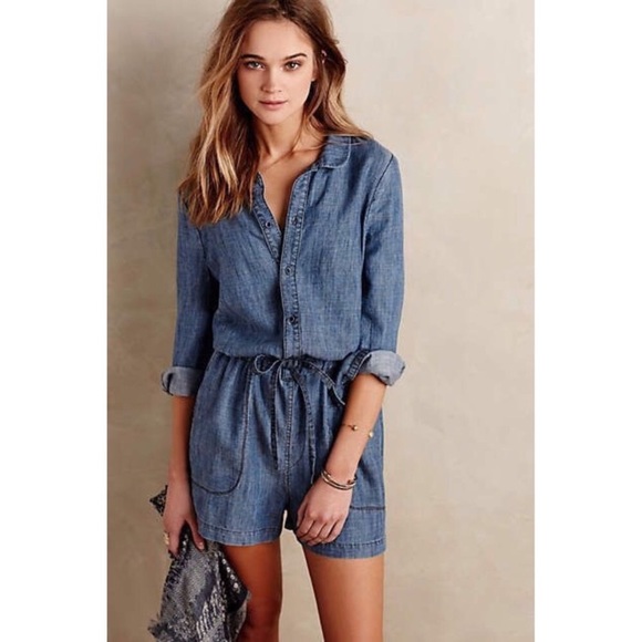 Anthropologie Dresses & Skirts - NWT Anthropologie Level 99 Chambray Romper