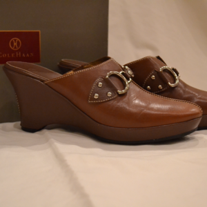 Cole Haan Brown Leather "Jianna" Clog