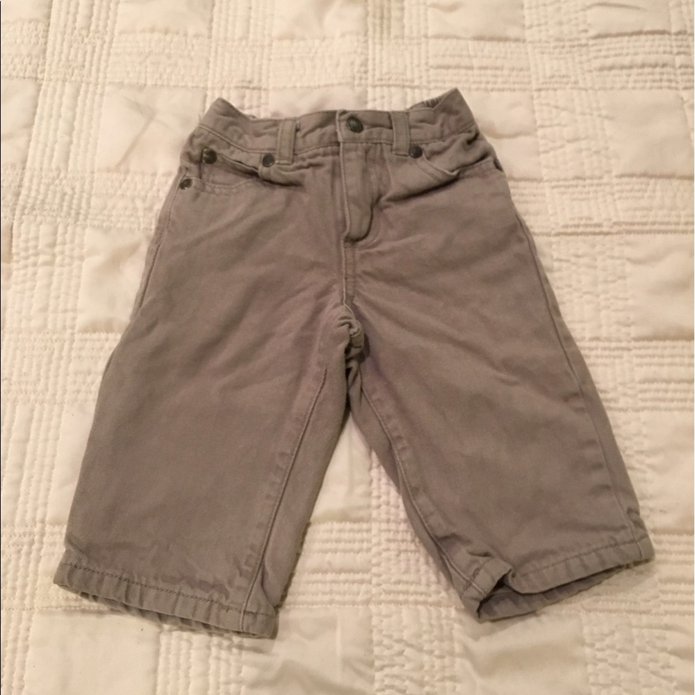 Janie and Jack lined gray jeans