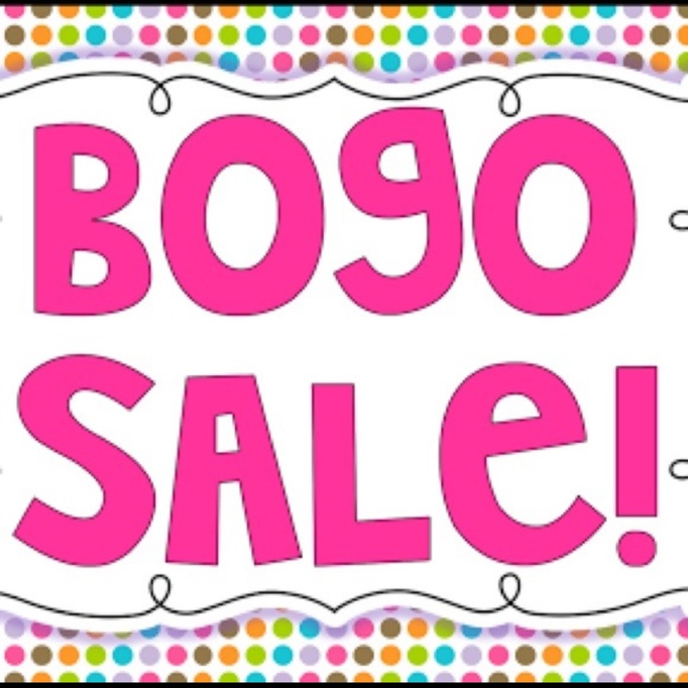 Buy one get one 1/2 off!!!! Limited time only!