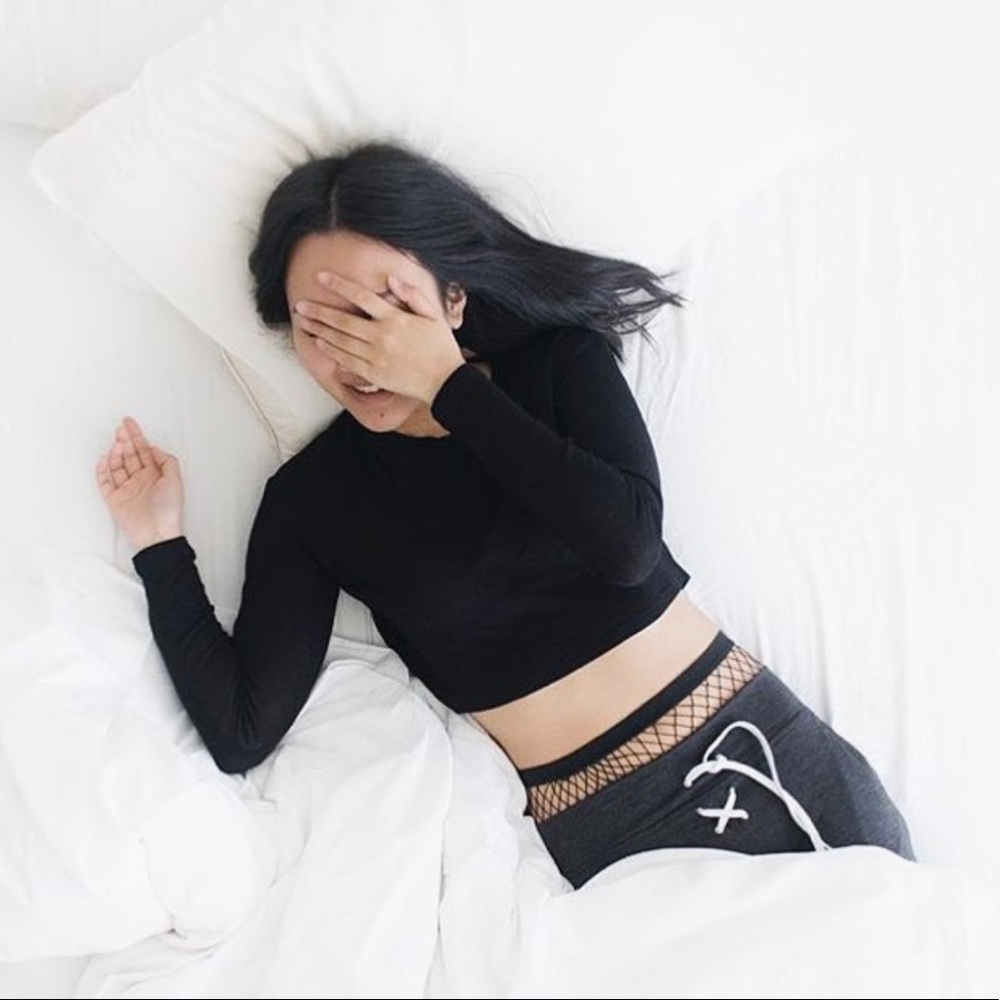 Black cropped sweater