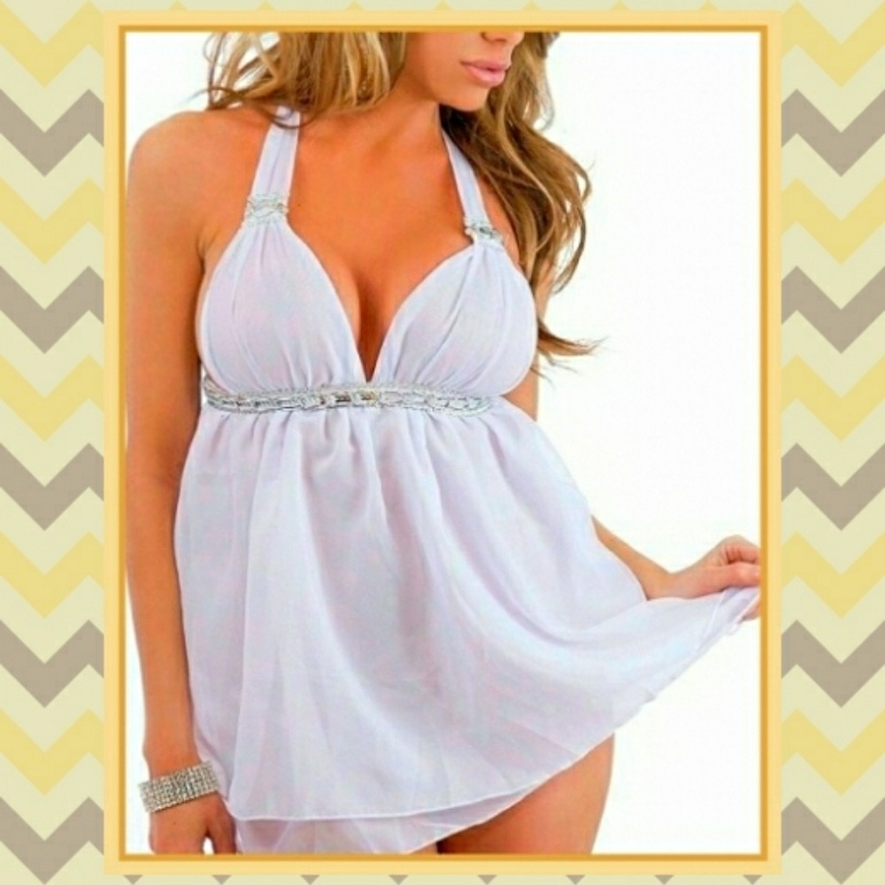 Layered Halter Babydoll