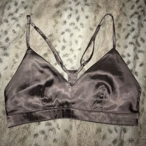 Nasty gal pewter triangle bralette.