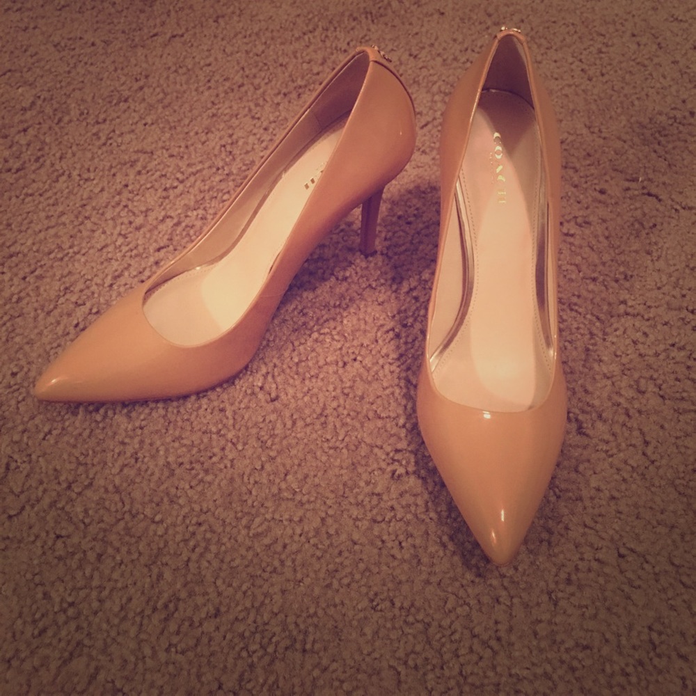 Coach Nude Pointed Toe Pumps