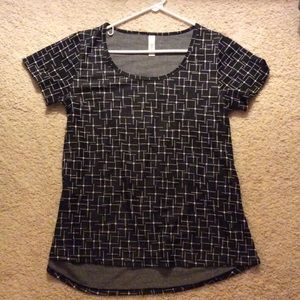 Lularoe Classic T, Black and White