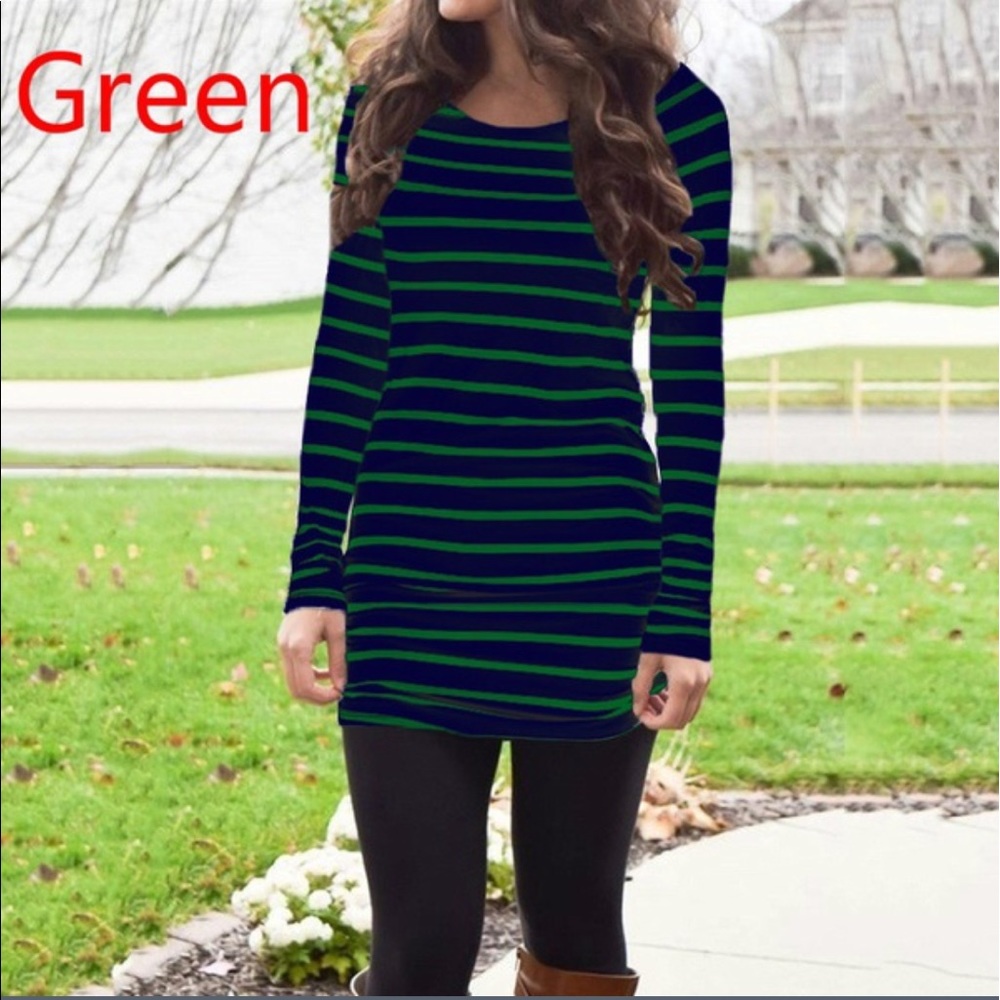 Blue and green tunic