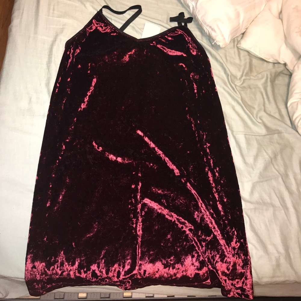 Topshop maroon dress size 6