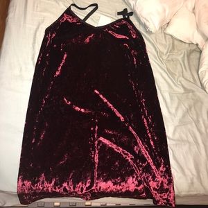 Topshop maroon dress size 6