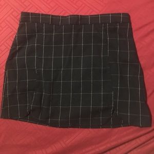 Brandy melville grid skirt
