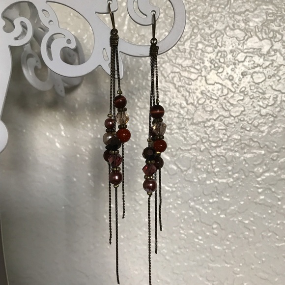 Multi-Strand Beaded Earring - Picture 1 of 2