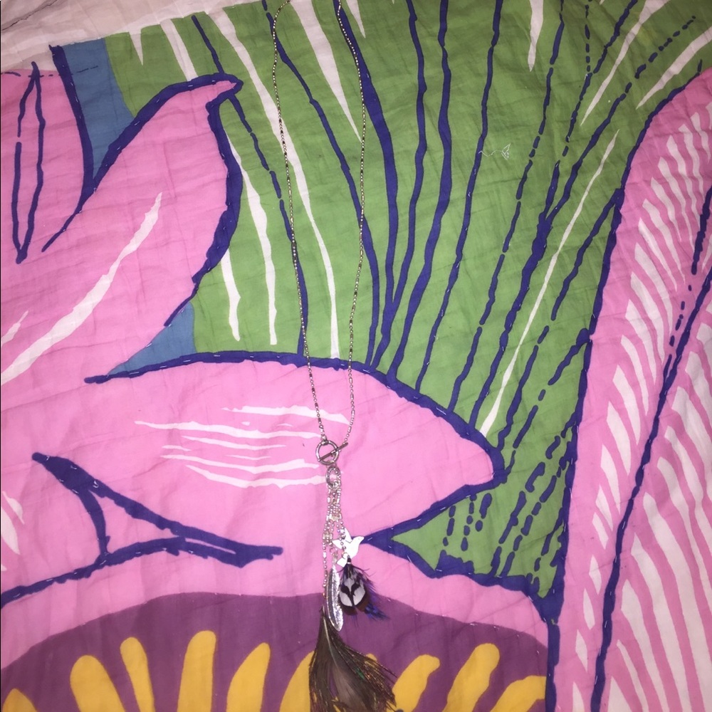 Long charmed necklace
