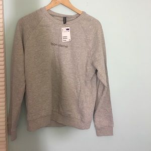 Grey Crew neck