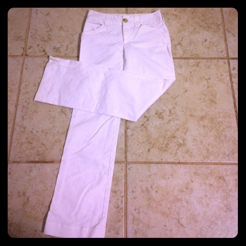 Banana Republic crisp white Slacks