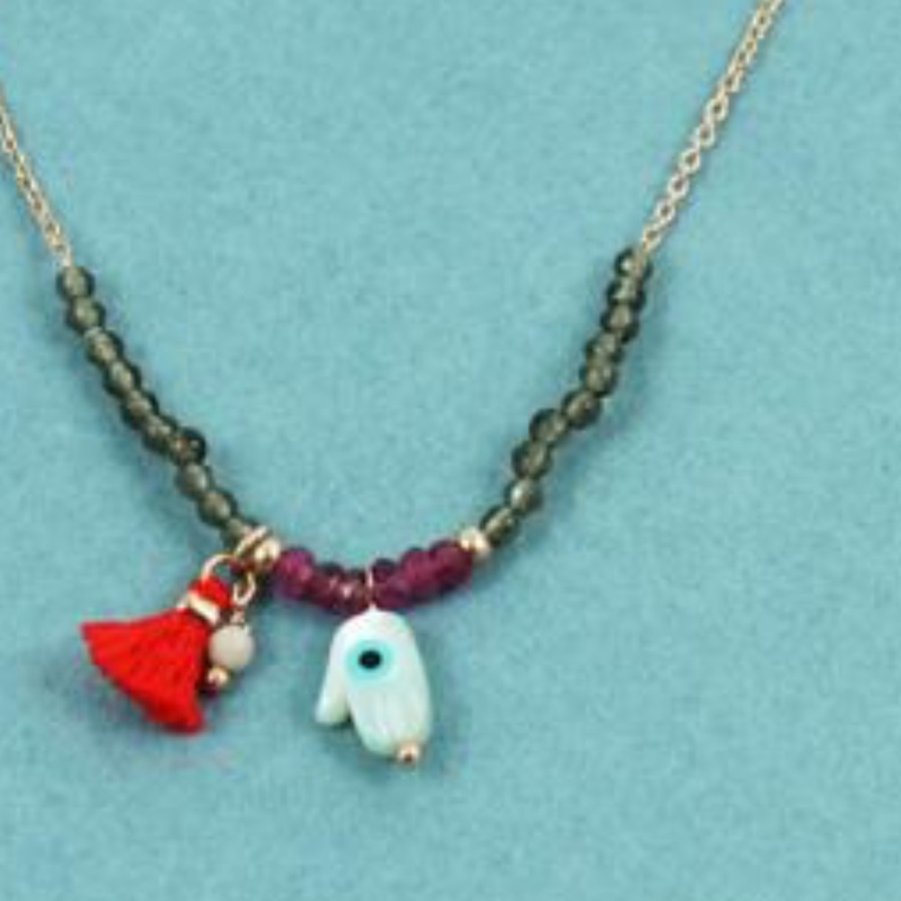 Rose Gold Good Karma Necklace, NWT