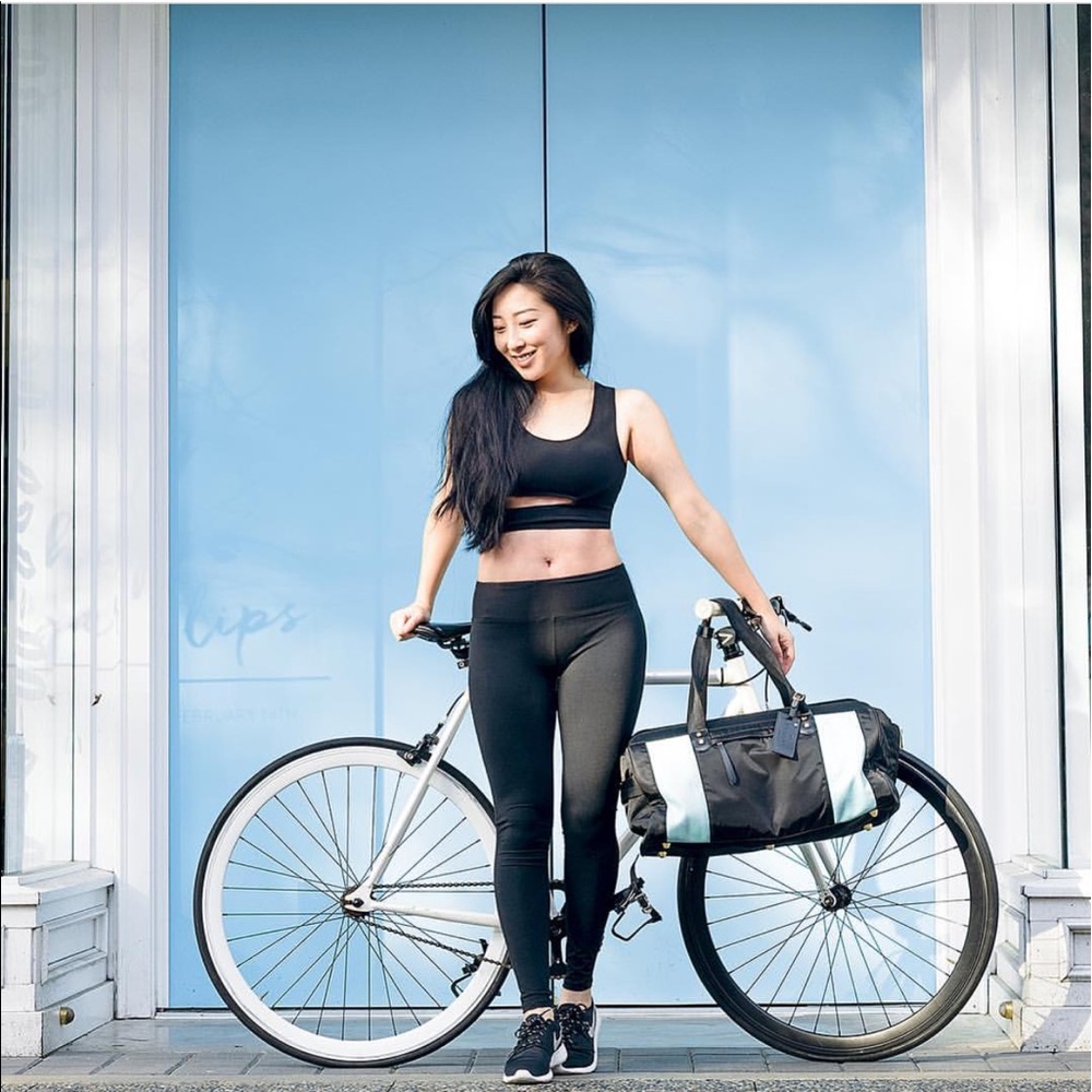 Black Asymmetrical Sports Bra