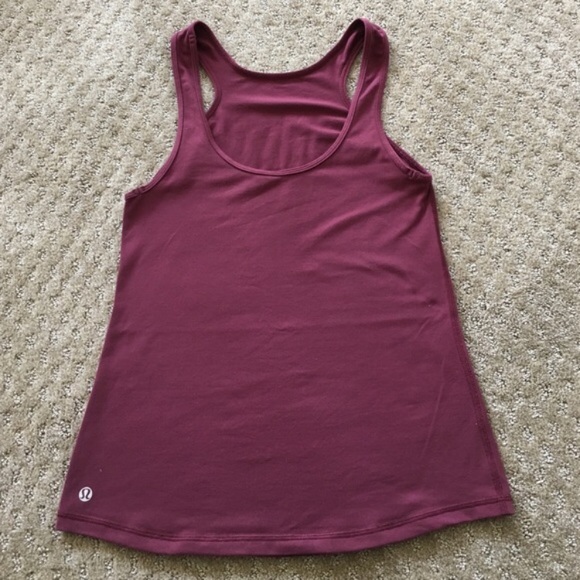 Lulu lemon burgundy racerback tank - Picture 2 of 3