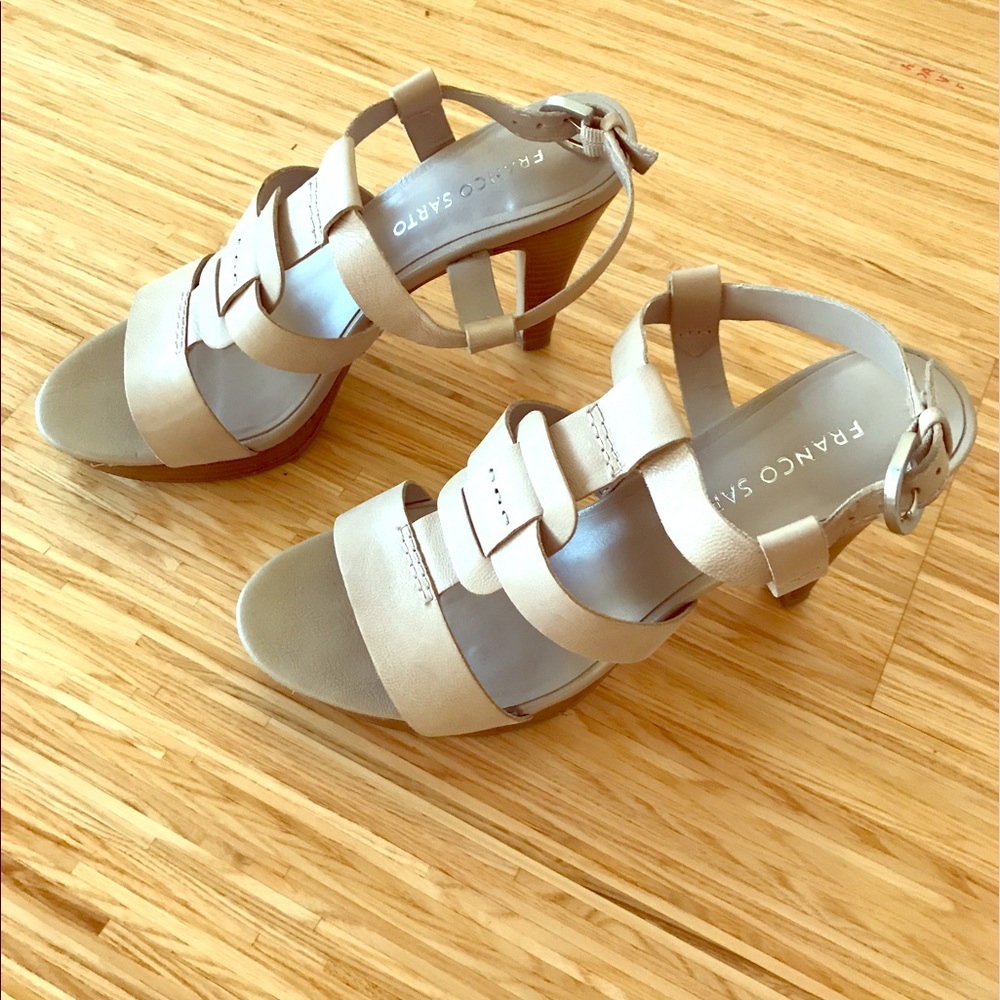 Franco Sarto nude platform sandal