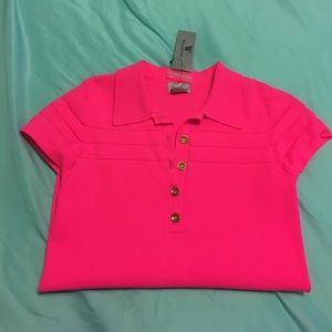 Pink collared shirt