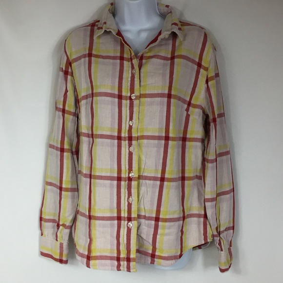 Jachs Girlfriend Plaid Shirt Size M - Picture 1 of 5
