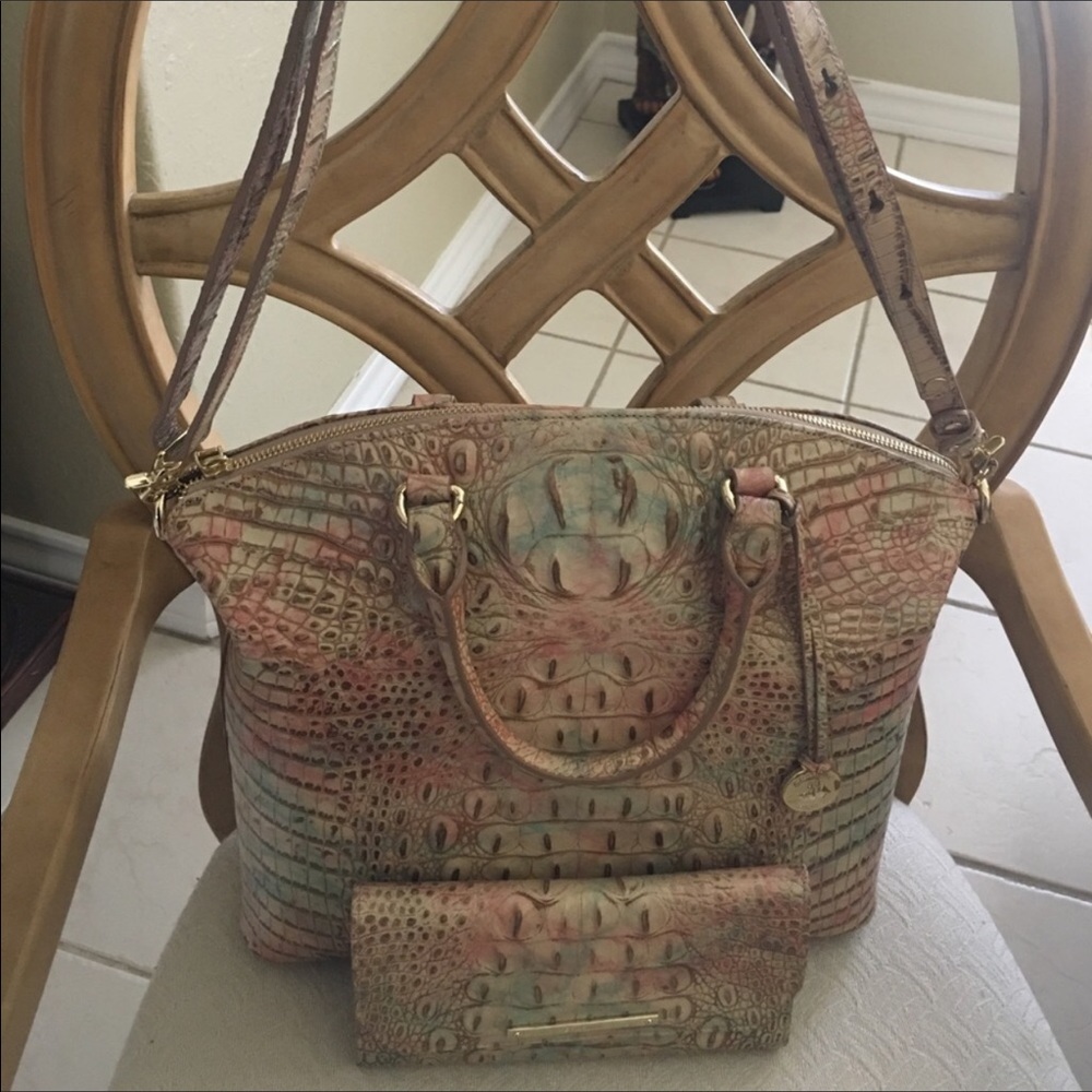 Brahmin Large Duxbury Satchel and Wallet