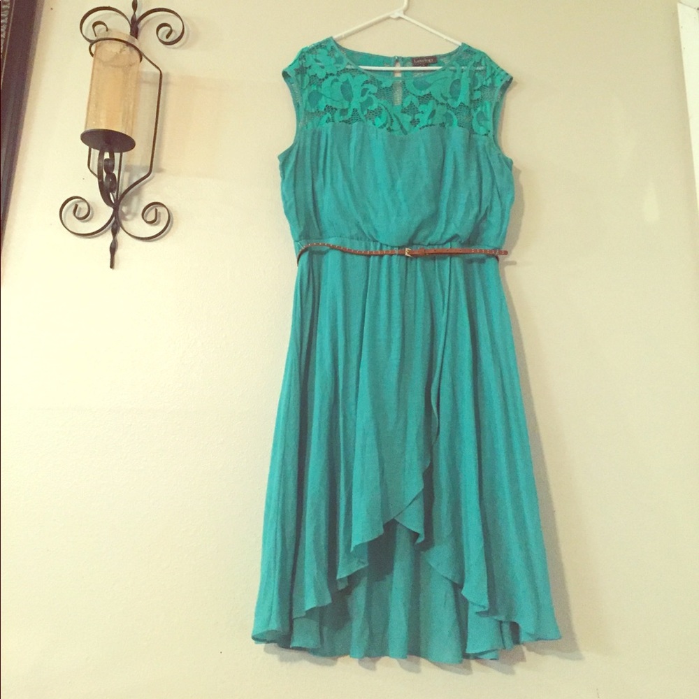 Luxology  turquoise dress(cover shot-true color)