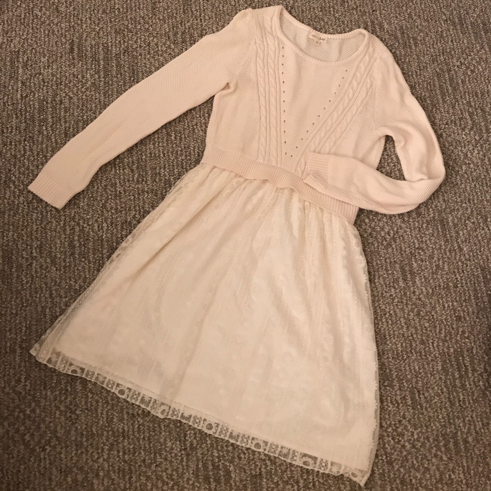 NWOT White Sweater Dress