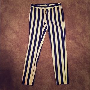 Striped Black and White Pants