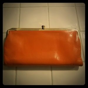 Orange Hobo wallet and or clutch