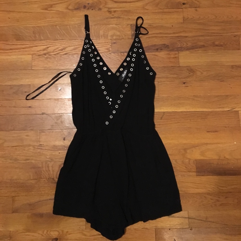 Lulu's black romper, fits like a size 4