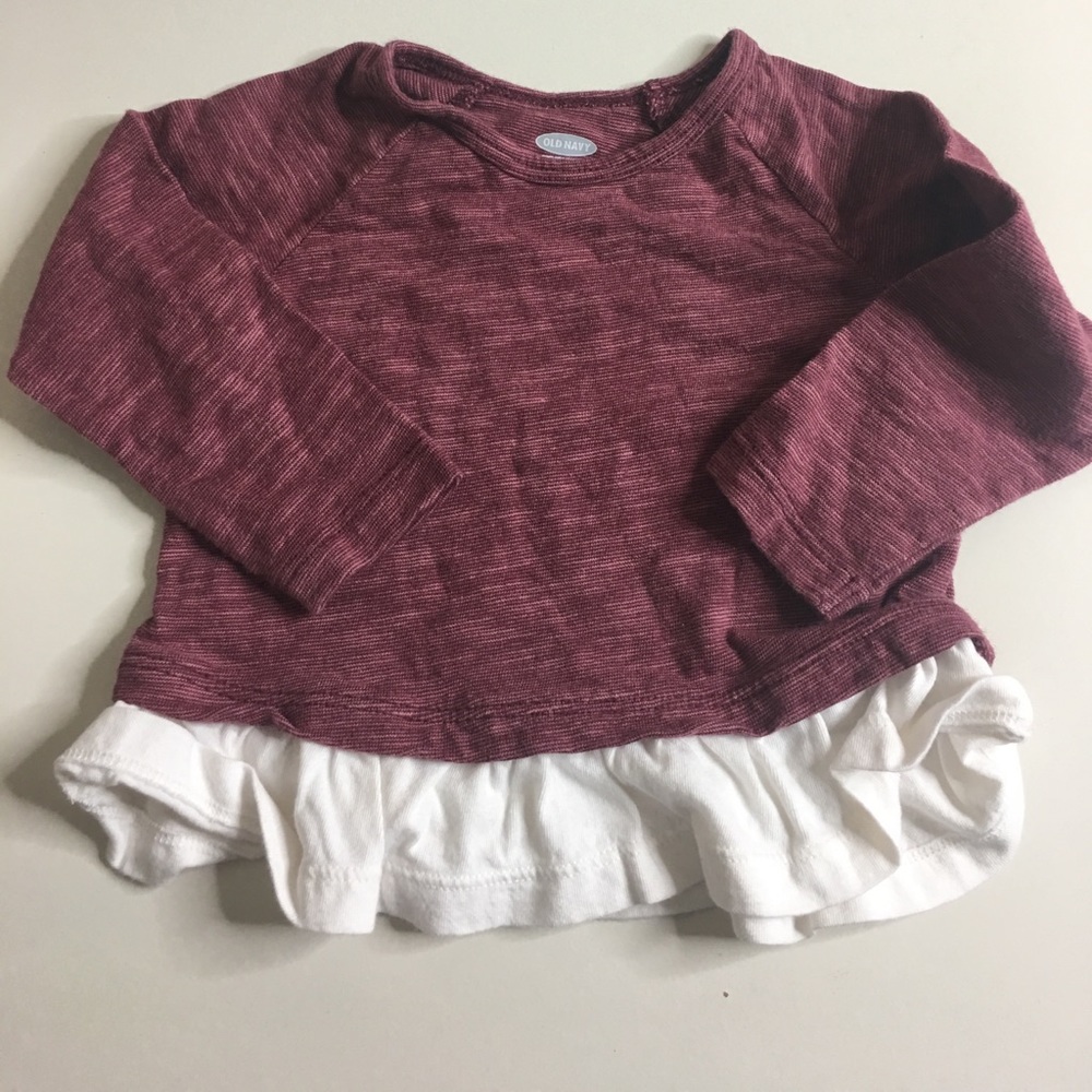 Old navy 6-12 girl shirt long sleeved