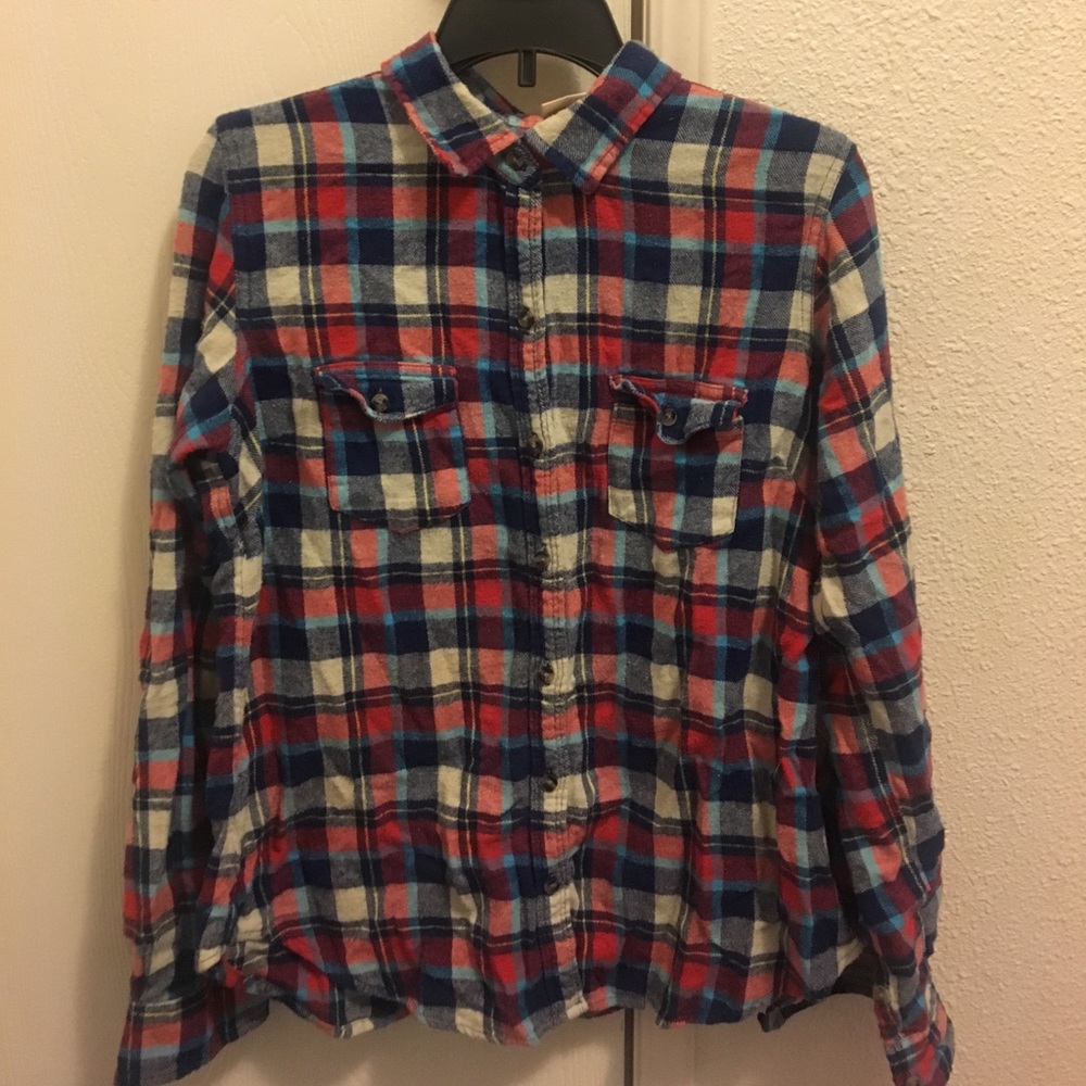 Red, white and blue Flannel