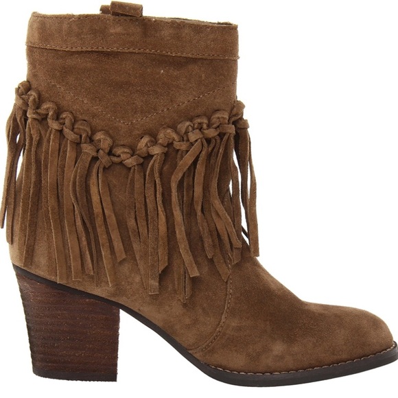 🎉LAST PAIR🎉Suede Knotted Fringe booties - Picture 4 of 7