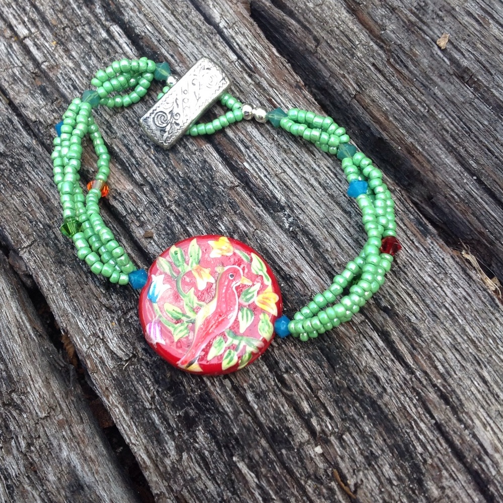 Handmade Bird Bracelet